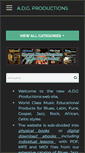 Mobile Screenshot of adgproductions.com