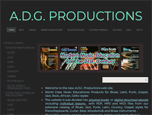 Tablet Screenshot of adgproductions.com